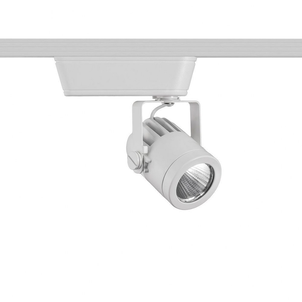 WAC Lighting-H-LED160F-27-WT-Precision-15W 1 LED 90 CRI 40 Low Voltage H-Track Flood Head-5.31 Inches Wide by 5.56 Inches High White 2700 White Finish with Clear Glass