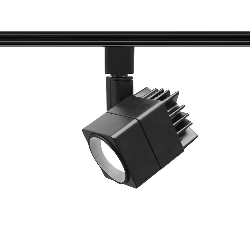 WAC Lighting-H-LED207-30-BK-Summit-15W 1 LED 3000K Beamshift Line Voltage Cylinder H-Track Spot Head-3.75 Inches Wide by 6.13 Inches High Black  White Finish with Clear Glass