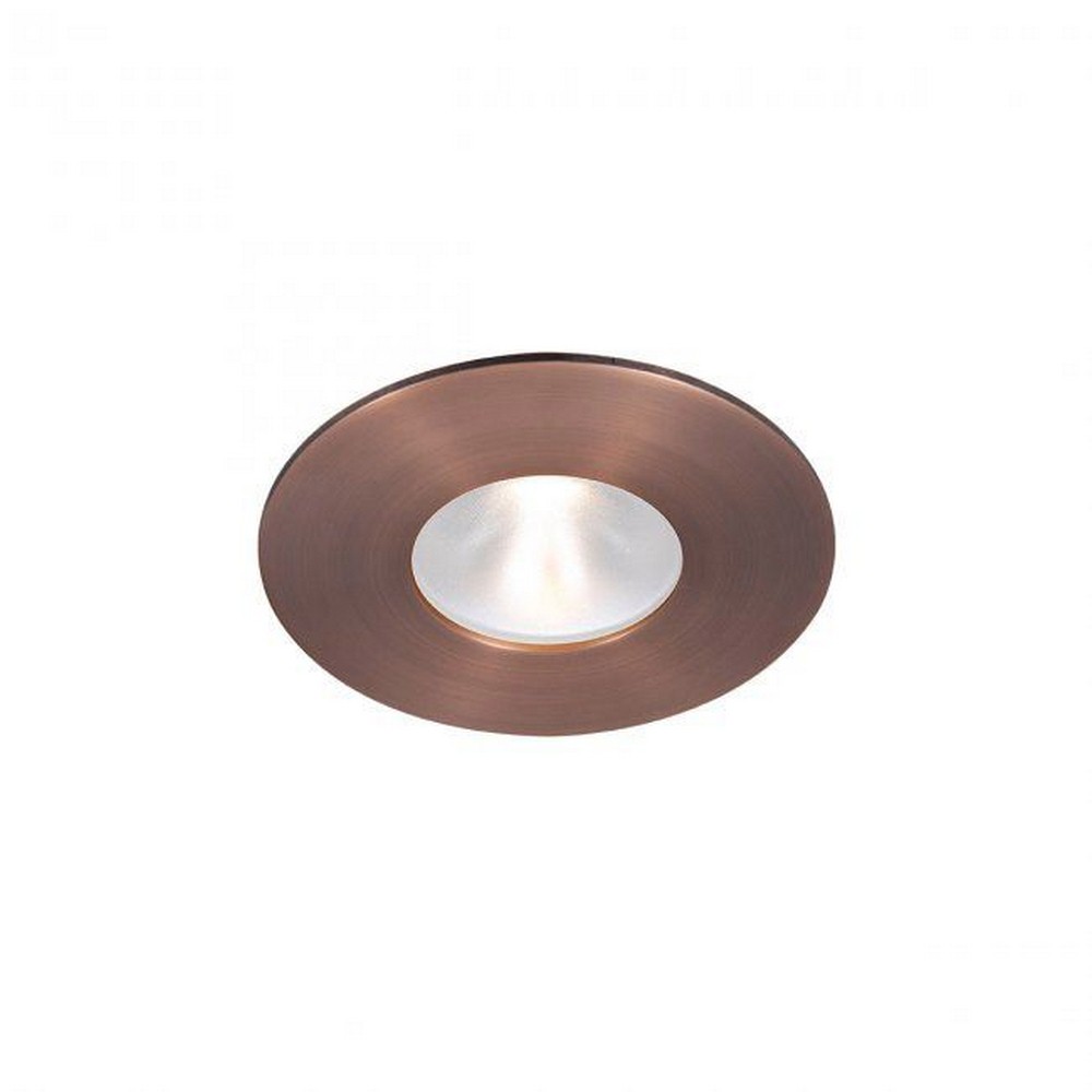 WAC Lighting-HR2LD-ET109PS830CB-Tesla PRO - 2 Inch 14.5W 3000K 85CRI 1 LED Energy Star Round Trim Glass Lens with Light Engine   Copper Bronze Finish with Borosilicate Clear Glass