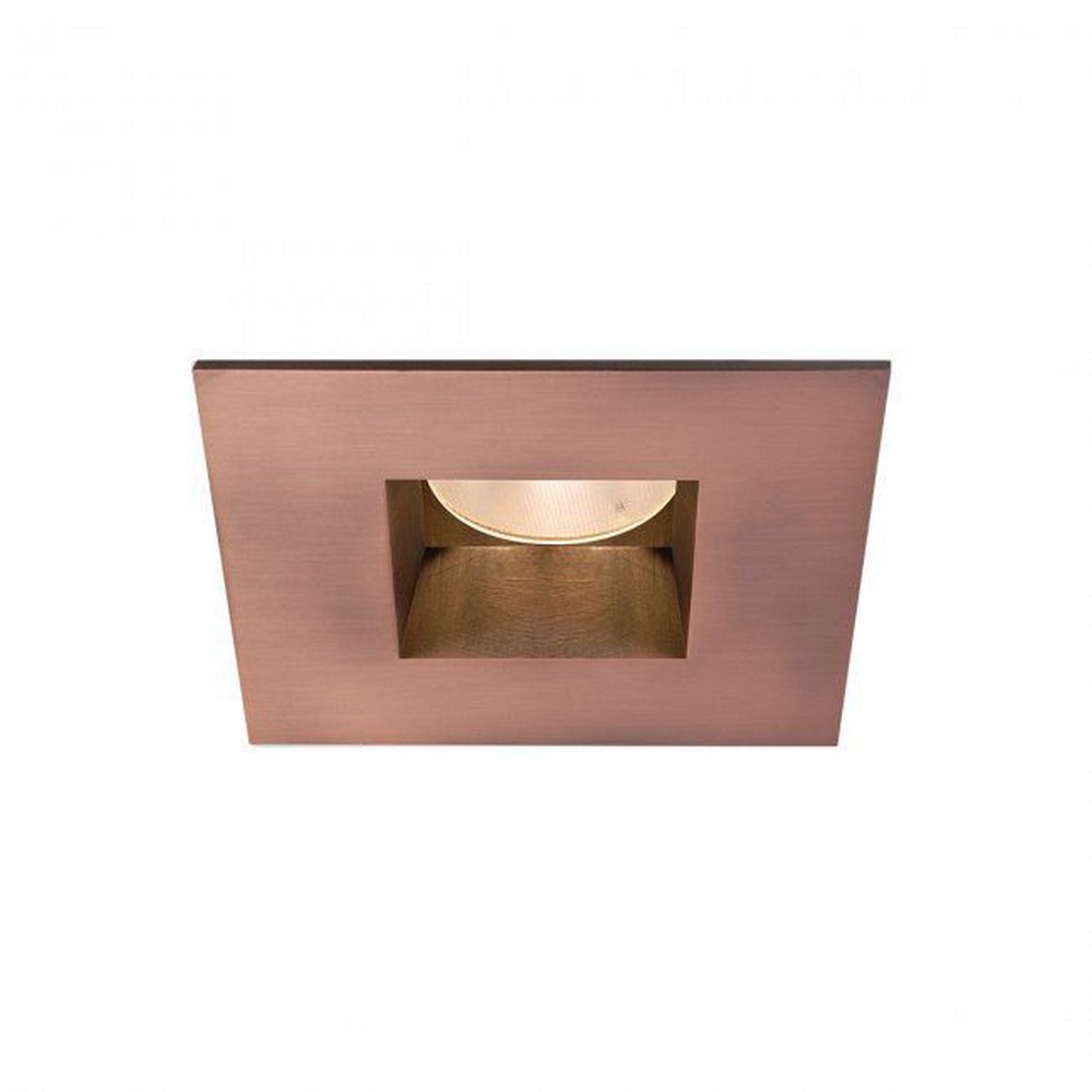 WAC Lighting-HR2LEDT709PS827CB-Tesla PRO - 2 Inch 14.5W 2700K 85CRI 1 LED Square Open Reflector Trim with Light Engine   Copper Bronze Finish with Borosilicate Clear Glass