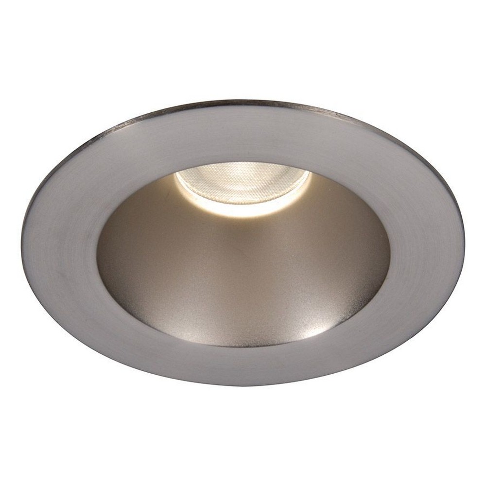 WAC Lighting-HR3LEDT118PS827BN-Tesla PRO - 3.5 Inch 21.5W 2700K 85CRI 1 LED Round Open Reflector Trim with Light Engine   Brushed Nickel Finish with Borosilicate Clear Glass
