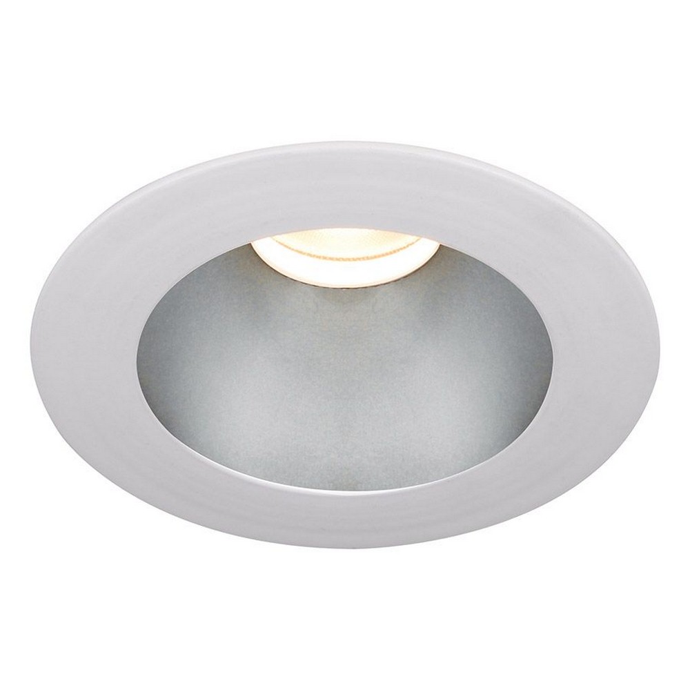 WAC Lighting-HR3LEDT118PS827HWT-Tesla PRO - 3.5 Inch 21.5W 2700K 85CRI 1 LED Round Open Reflector Trim with Light Engine   Haze White Finish with Borosilicate Clear Glass