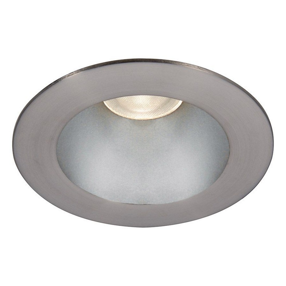 WAC Lighting-HR3LEDT118PS830HBN-Tesla PRO - 3.5 Inch 21.5W 3000K 85CRI 1 LED Round Open Reflector Trim with Light Engine   Haze Brushed Nickel Finish with Borosilicate Clear Glass