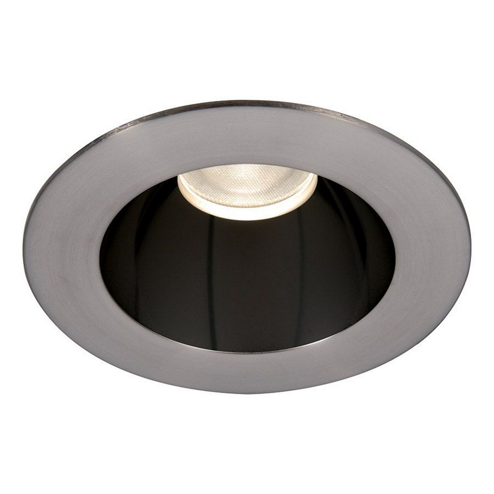 WAC Lighting-HR3LEDT118PS835BBN-Tesla PRO - 3.5 Inch 21.5W 3500K 85CRI 1 LED Round Open Reflector Trim with Light Engine   Black Brushed Nickel Finish with Borosilicate Clear Glass