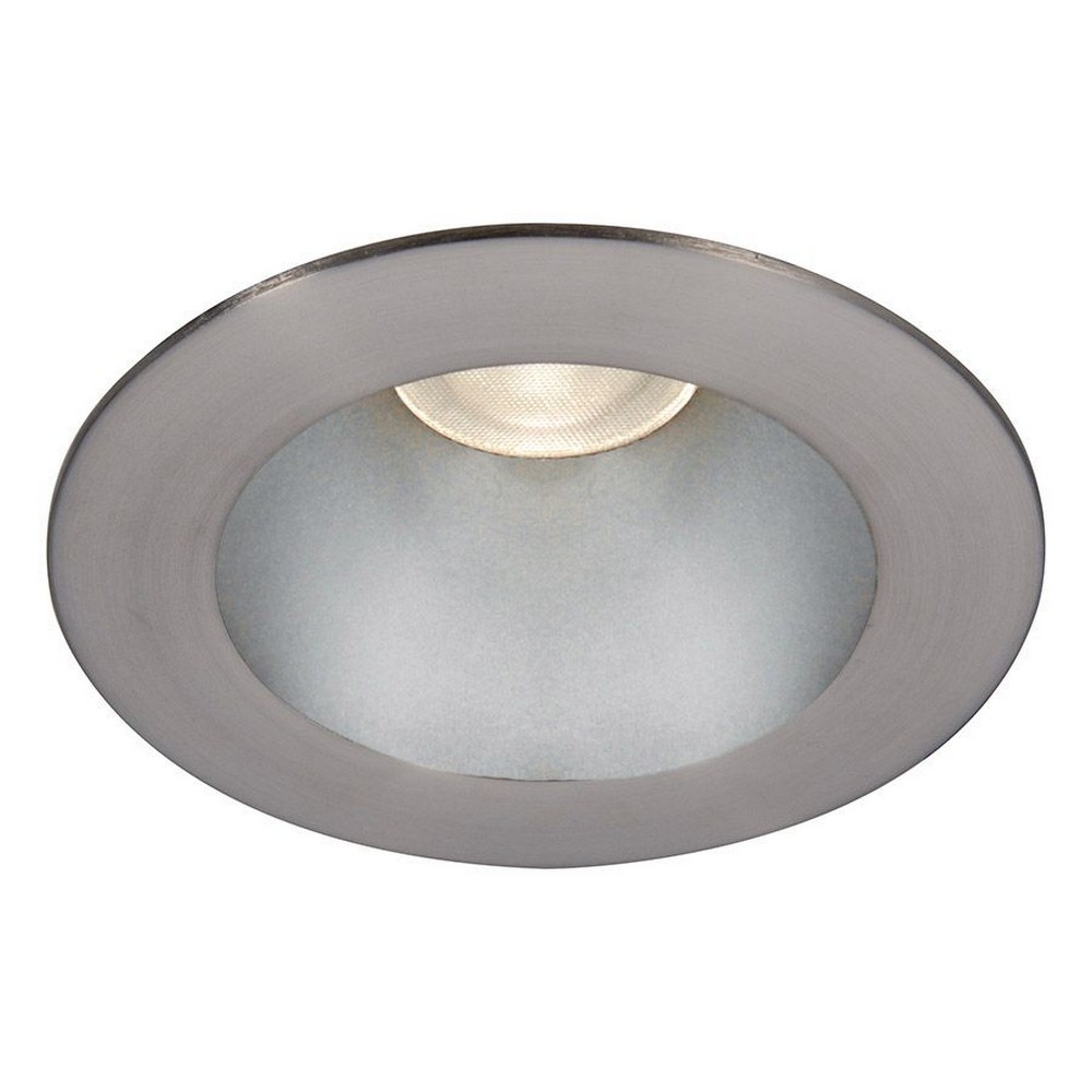 WAC Lighting-HR3LEDT118PS835HBN-Tesla PRO - 3.5 Inch 21.5W 3500K 85CRI 1 LED Round Open Reflector Trim with Light Engine   Haze Brushed Nickel Finish with Borosilicate Clear Glass