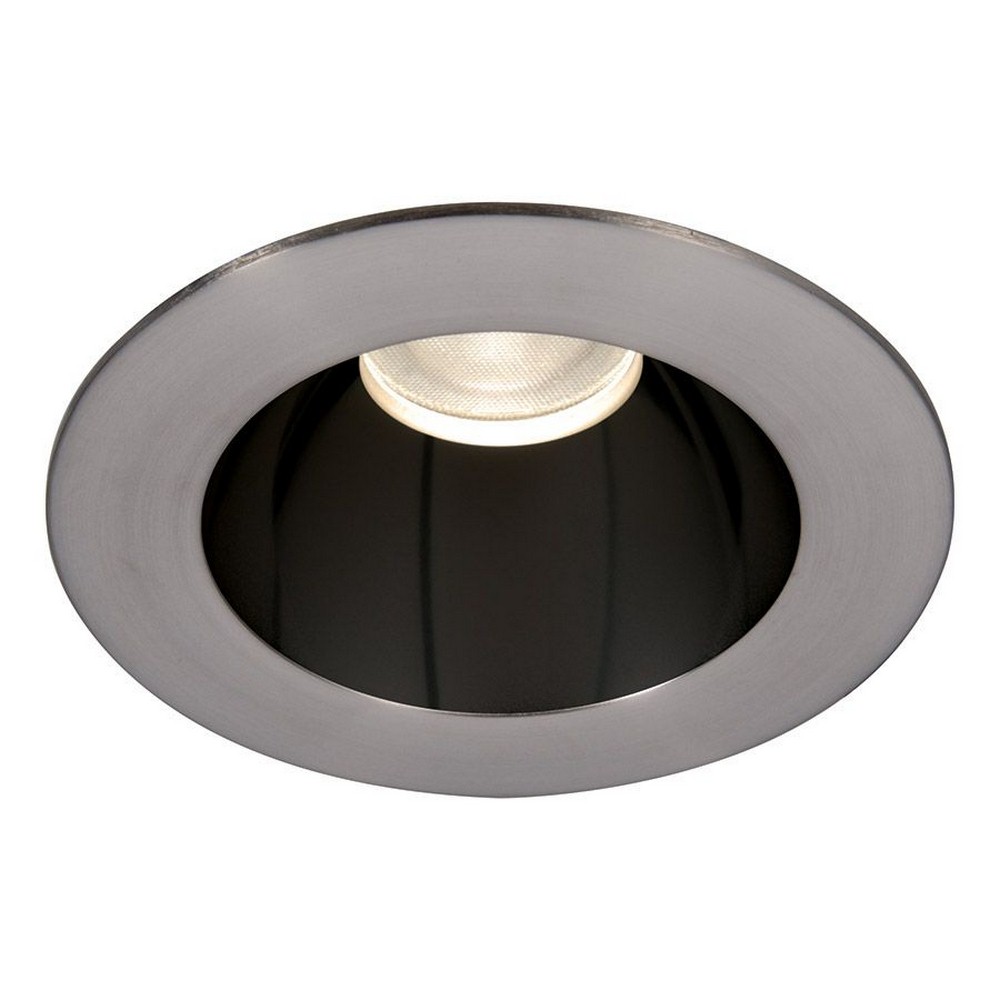 WAC Lighting-HR3LEDT118PS840BBN-Tesla PRO - 3.5 Inch 21.5W 4000K 85CRI 1 LED Round Open Reflector Trim with Light Engine   Black Brushed Nickel Finish with Borosilicate Clear Glass