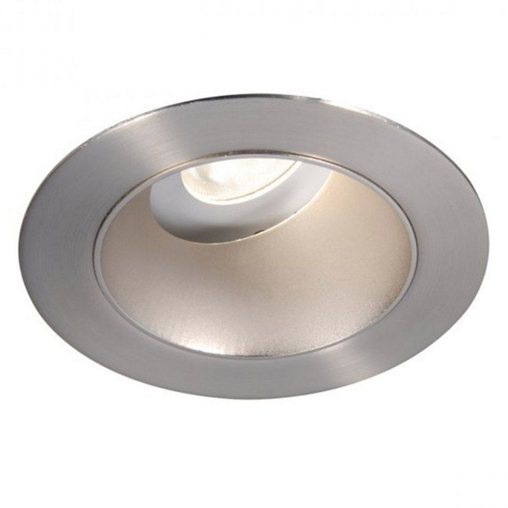 WAC Lighting-HR3LEDT318PS827BN-Tesla PRO - 3.5 Inch 21.5W 18 degree 2700K 85CRI 1 LED Round Adjustable Trim with Light Engine   Brushed Nickel Finish with Borosilicate Clear Glass