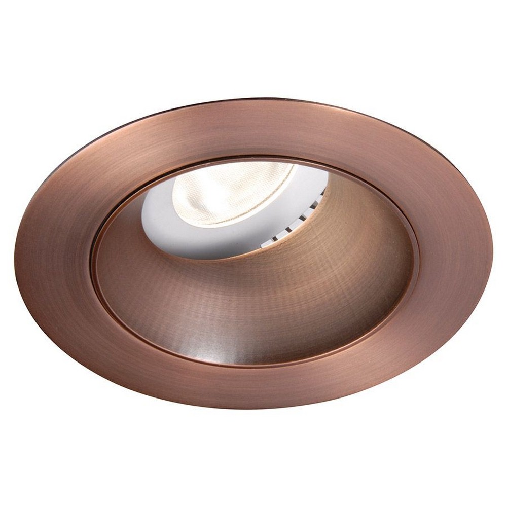 WAC Lighting-HR3LEDT318PS827CB-Tesla PRO - 3.5 Inch 21.5W 18 degree 2700K 85CRI 1 LED Round Adjustable Trim with Light Engine   Copper Bronze Finish with Borosilicate Clear Glass