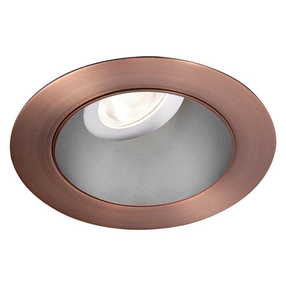 WAC Lighting-HR3LEDT318PS927HCB-Tesla PRO - 3.5 Inch 21.5W 18 degree 2700K 90CRI 1 LED Round Adjustable Trim with Light Engine   Haze Copper Bronze Finish with Borosilicate Clear Glass