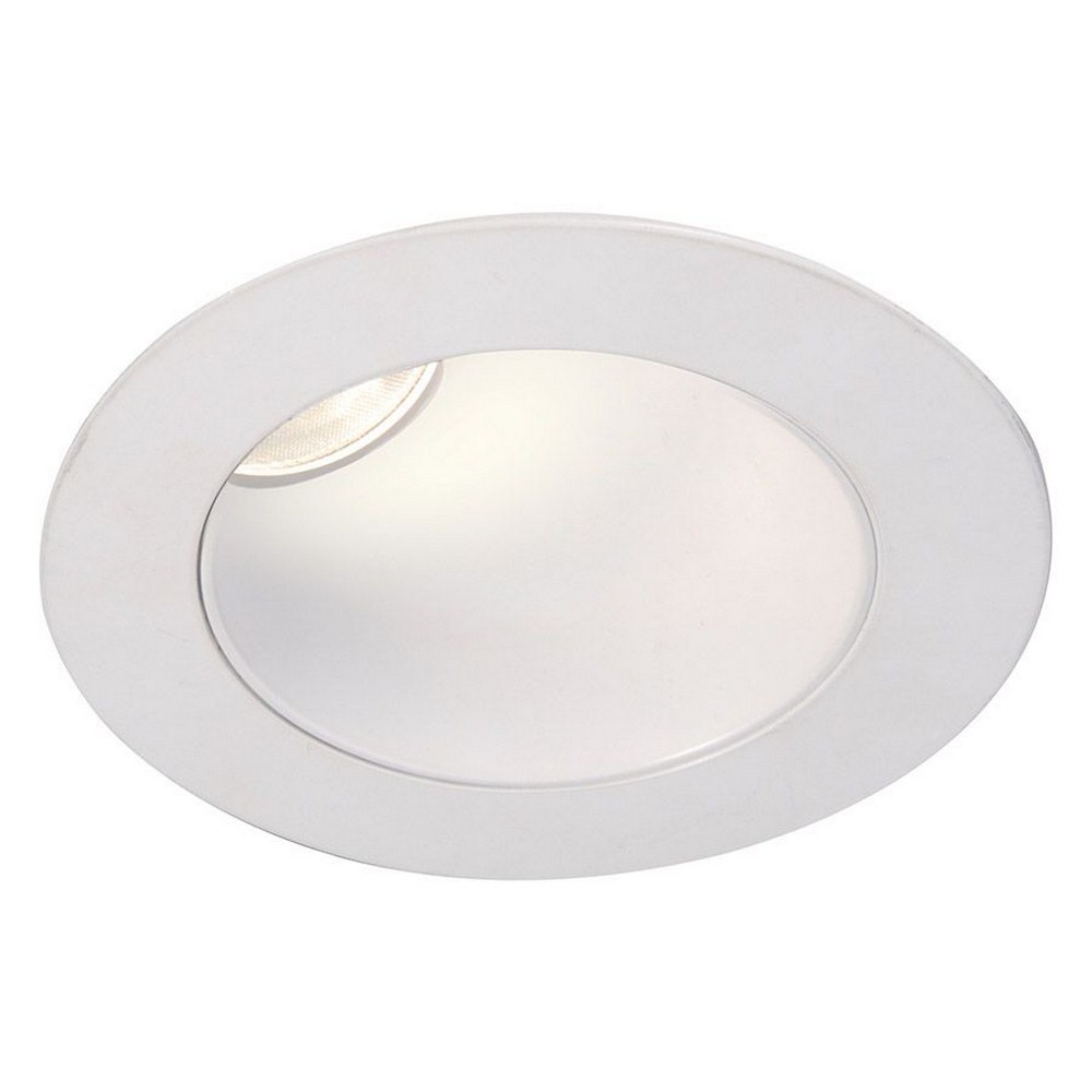 WAC Lighting-HR3LEDT418PS930WT-Tesla PRO - 3.5 Inch 21.5W 3000K 90CRI 1 LED Round Adjustable Trim with Light Engine   White Finish with Borosilicate Clear Glass