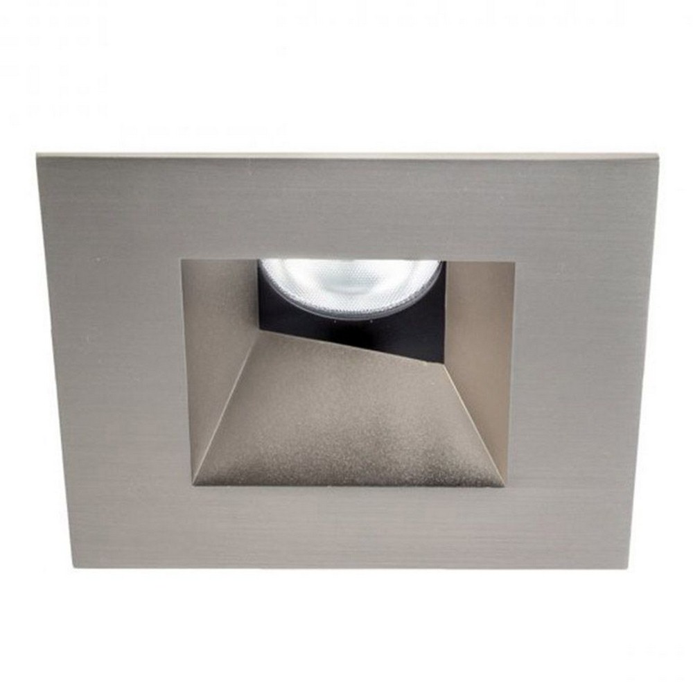 WAC Lighting-HR3LEDT518PS830BN-Tesla PRO - 3.5 Inch 21.5W 3000K 85CRI 1 LED Square Adjustable Trim with Light Engine   Brushed Nickel Finish with Borosilicate Clear Glass
