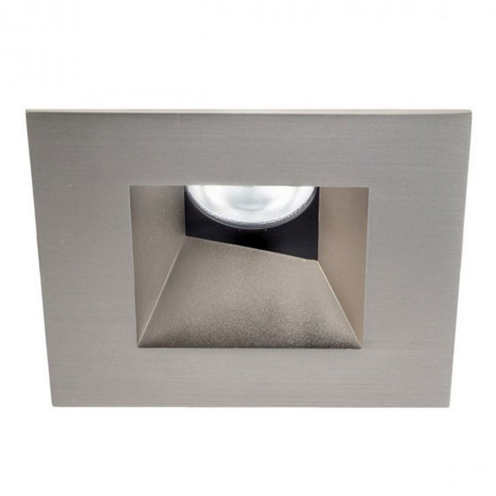 WAC Lighting-HR3LEDT518PS927BN-Tesla PRO - 3.5 Inch 21.5W 2700K 90CRI 1 LED Square Adjustable Trim with Light Engine   Brushed Nickel Finish with Borosilicate Clear Glass