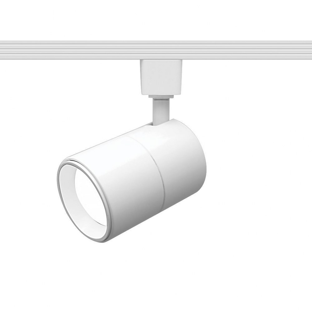 WAC Lighting-J-LED202-30-WT-Summit-15W 1 LED Beamshift Line Voltage Cylinder J-Track Spot Spot Head-3.75 Inches Wide by 6.13 Inches High White  White Finish with Clear Glass