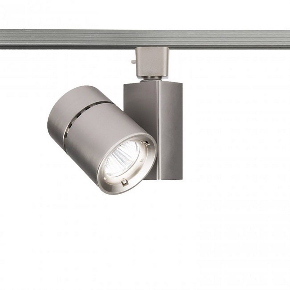 WAC Lighting-L-1023F-927-BN-Exterminator II-22W 38 degree 2700K 90CRI 1 LED Energy Star L Track Head in Contemporary Style-2.75 Inches Wide by 5.3 Inches High   Brushed Nickel Finish with Clear Glass
