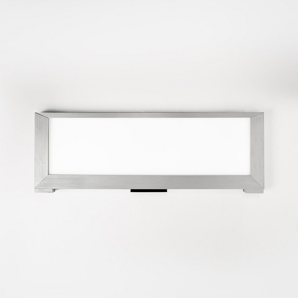 WAC Lighting-LN-LED06P-27-AL-Line-Undercabinet 120 V LED Light-6.94 Inches Wide by 4.56 Inches High Brushed Aluminum 2700 White Finish with White Glass