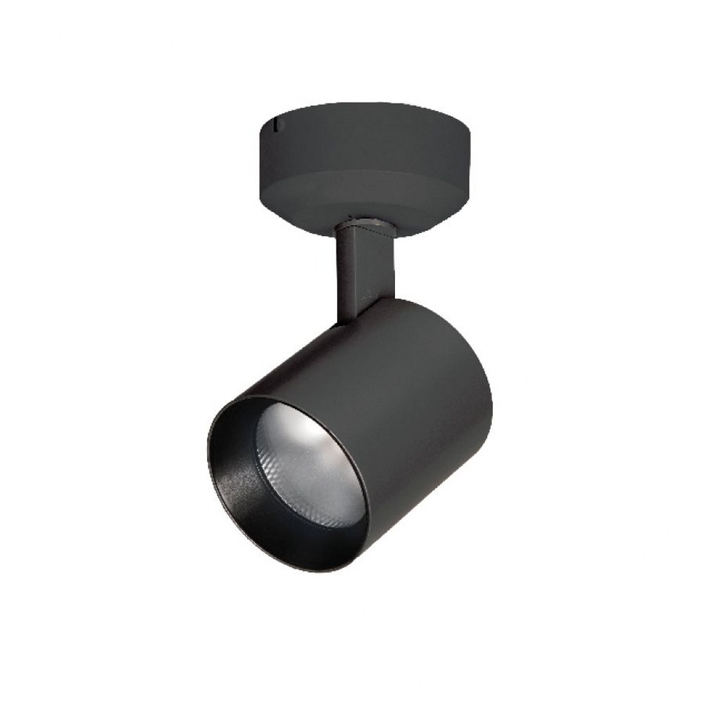 WAC Lighting-MO-6022A-830-BK-Lucio-22W ASY 3000K 85CRI 1 LED Monopoint Spot Light in Contemporary Style-4.5 Inches Wide by 8.38 Inches High   Black Finish with Clear Glass