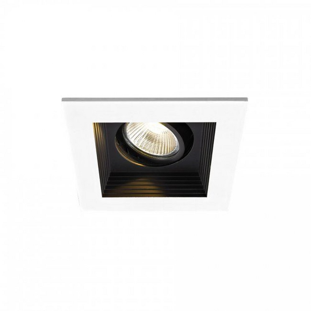 WAC Lighting-MT-3LD111NA-W930BK-Mini Multiples-11W 45 degree 3000K 90CRI 1 LED Airtight Housing with Trim in Functional Style-9.88 Inches Wide by 5.13 Inches High   Black Finish