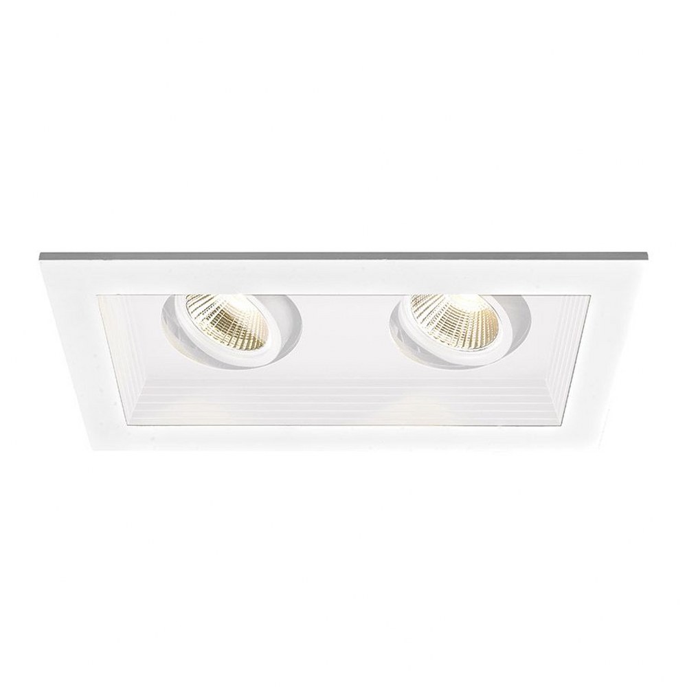 WAC Lighting-MT-3LD211NA-F935WT-Mini Multiples-22W 25 degree 3500K 90CRI 2 LED Airtight Housing with Trim in Functional Style-8.69 Inches Wide by 5.13 Inches High   White Finish