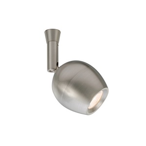 WAC Lighting-QF-LED101-W-F-BN-Ovum-3W 1 LED Quick Connect Track Head-1.69 Inches Wide by 3.38 Inches High   Brushed Nickel Finish