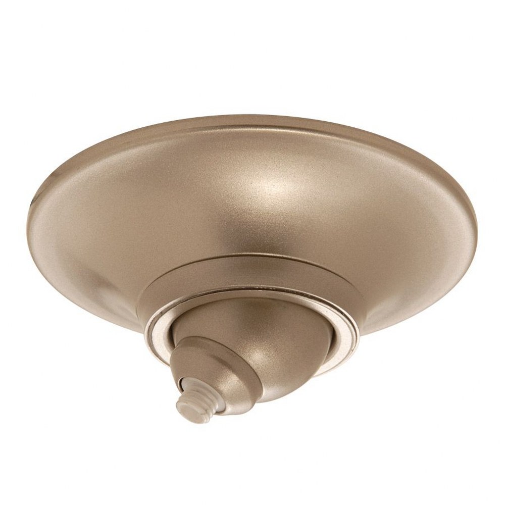 WAC Lighting-QMP-S60ERN-BN-Accessory-Surface Mount Round Canopy for Sloped Ceiling-4.5 Inches Wide by 2.25 Inches High Brushed Nickel  Dark Bronze Finish