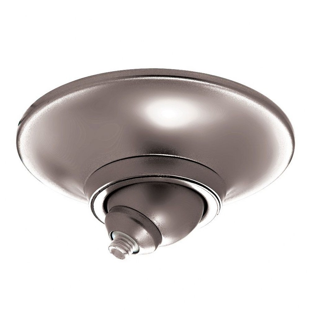 WAC Lighting-QMP-S60ERN-CH-Accessory-Surface Mount Round Canopy for Sloped Ceiling-4.5 Inches Wide by 2.25 Inches High Chrome  Dark Bronze Finish