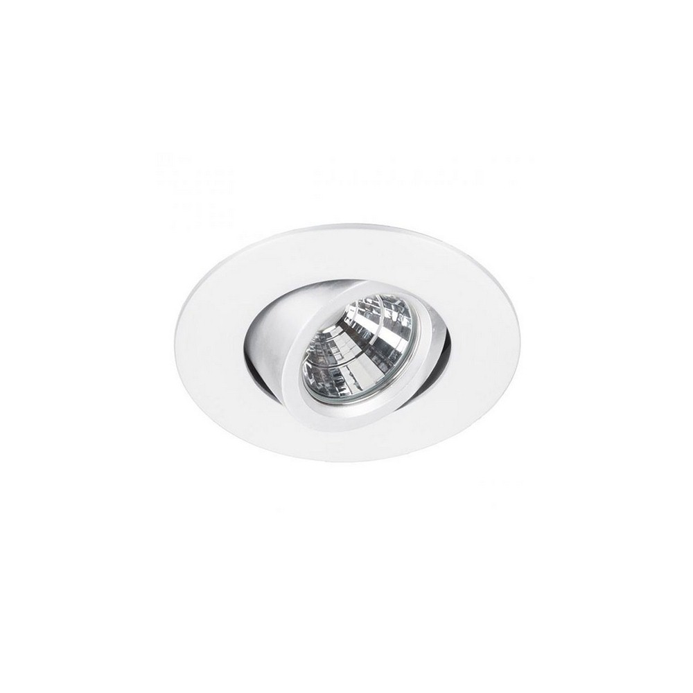 WAC Lighting-R2BRA-N927-WT-Oculux-9W 25 degree 2700K 1 90CRI LED Round Adjustable Trim with in Functional Style-5.88 Inches Wide by 3.96 Inches High   White Finish with Frosted Glass