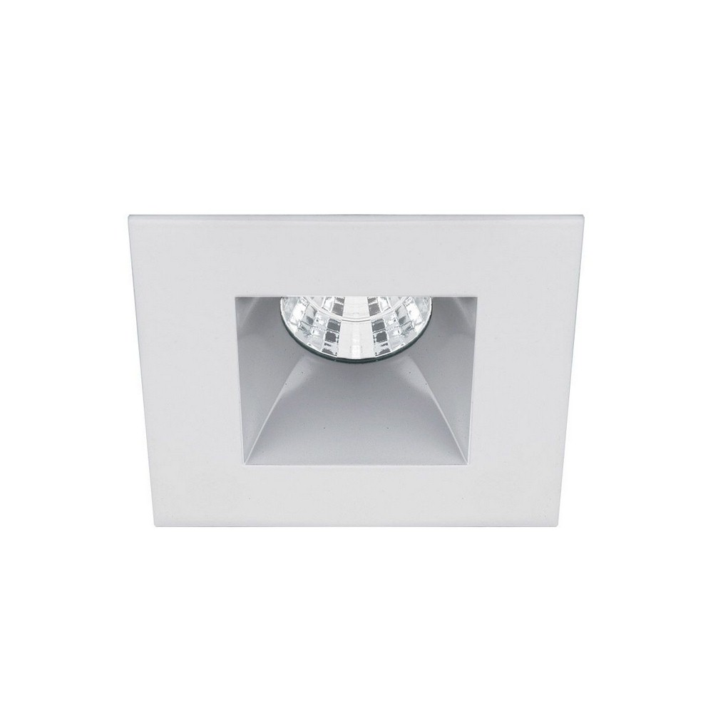 WAC Lighting-R2BSD-F927-HZWT-Oculux-9W 45 degree 2700K 90CRI LED Square Open Reflector Trim with in Functional Style-5.88 Inches Wide by 3.96 Inches High   Haze White Finish with Frosted Glass