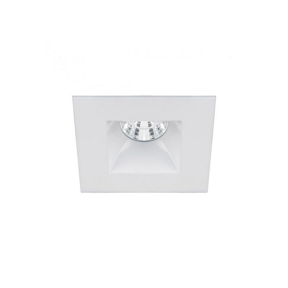 WAC Lighting-R2BSD-F927-WT-Oculux-9W 45 degree 2700K 90CRI LED Square Open Reflector Trim with in Functional Style-5.88 Inches Wide by 3.96 Inches High   White Finish with Frosted Glass