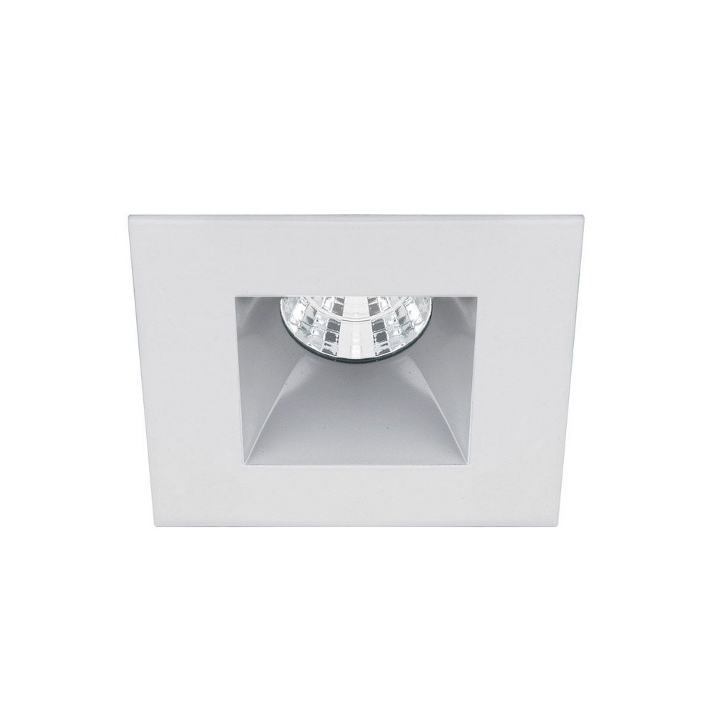 WAC Lighting-R2BSD-F930-HZWT-Oculux-9W 45 degree 3000K 90CRI LED Square Open Reflector Trim with in Functional Style-5.88 Inches Wide by 3.96 Inches High   Haze White Finish with Frosted Glass