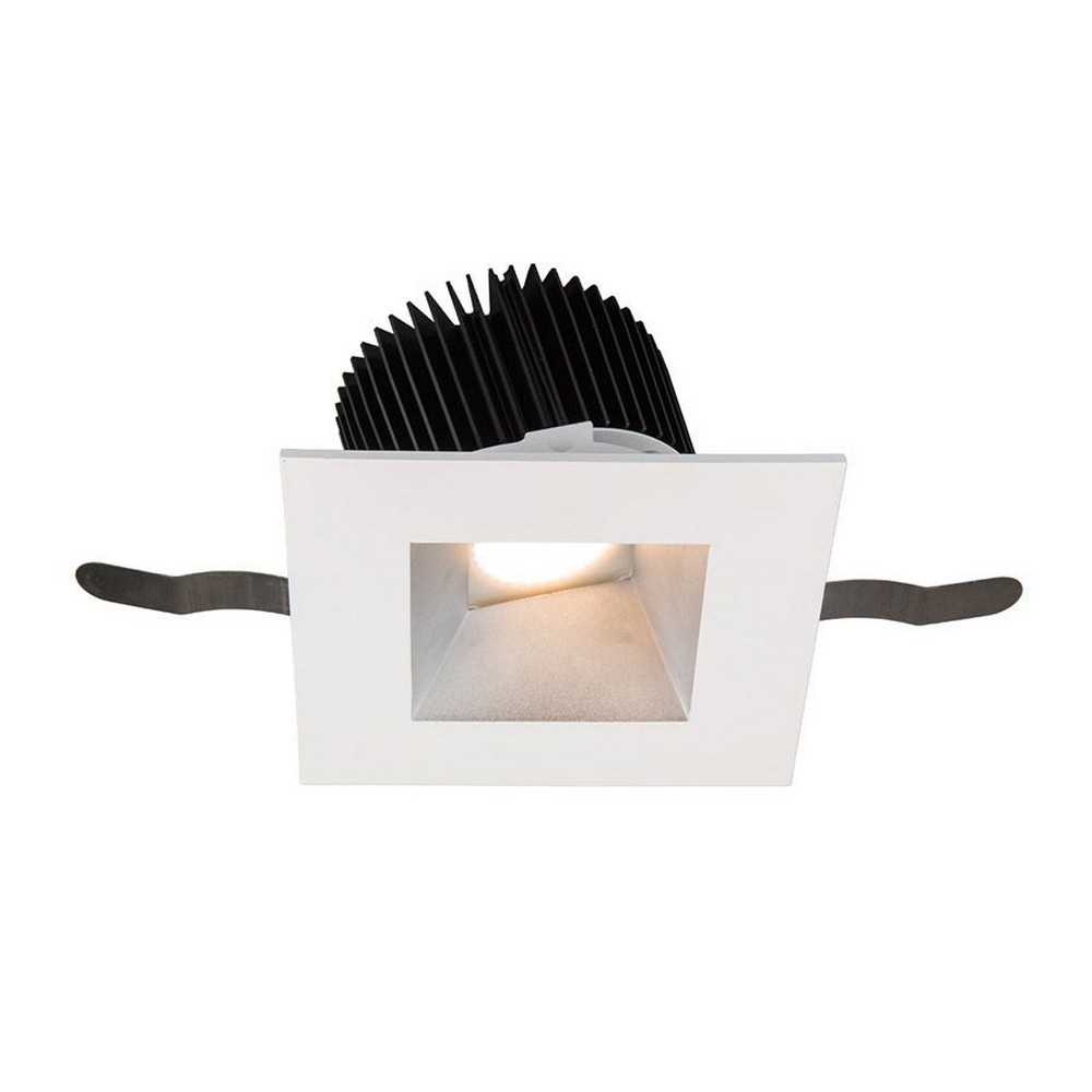 WAC Lighting-R3ASWT-A830-HZWT-Aether-22.5W 50 degree 3000K 85CRI 1 LED Square Trim in Contemporary Style-5.13 Inches Wide by 3.5 Inches High   Haze White Finish with Textured Glass