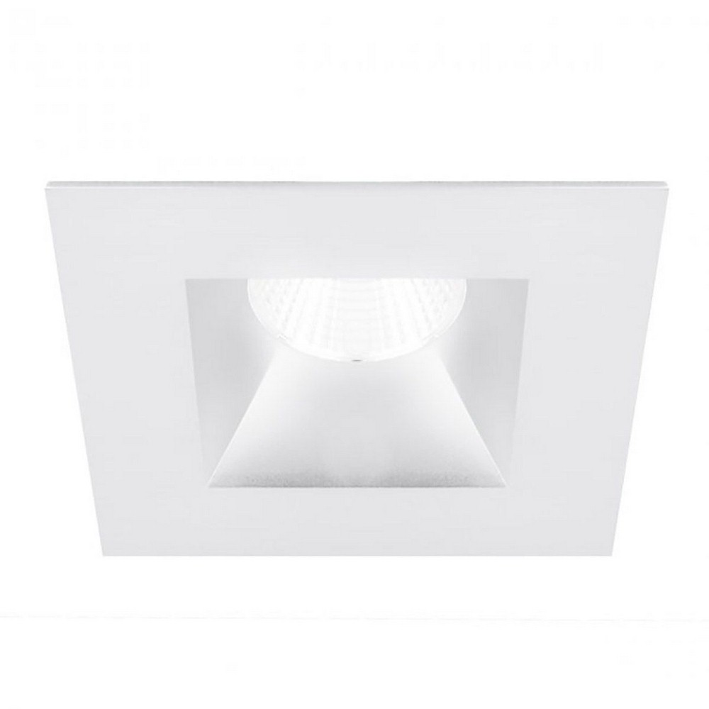 WAC Lighting-R3BSD-F927-WT-Oculux-11W 50 degree 90CRI 1 LED Square Open Reflector Trim in Contemporary Style-4.75 Inches Wide by 4 Inches High 2700 White White Finish with Frosted Glass