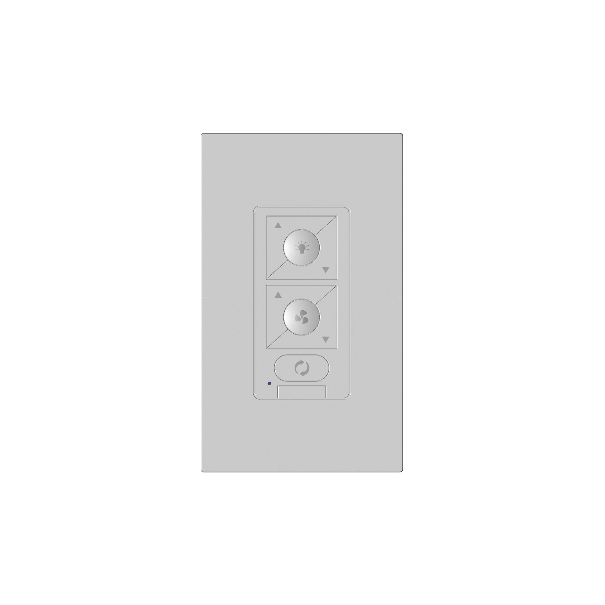 WAC Lighting-WC20-WT-WAC Smart Fans-6-Speed Bluetooth Ceiling Fan Wall Control with Single Pole Wallplate-2.75 Inches Wide by 4.63 Inches High   WAC Smart Fans-6-Speed Bluetooth Ceiling Fan Wall Contr