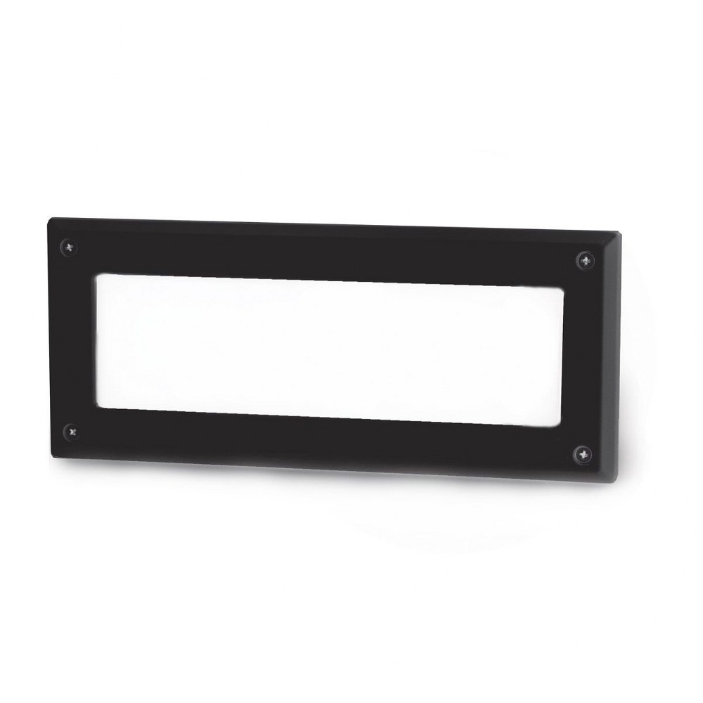 WAC Lighting-WL-5105-30-aBK-Endurance-5.5W 1 LED Brick Light in Contemporary Style-4 Inches Wide by 9.5 Inches High 3000K  Black Finish with Opal Glass