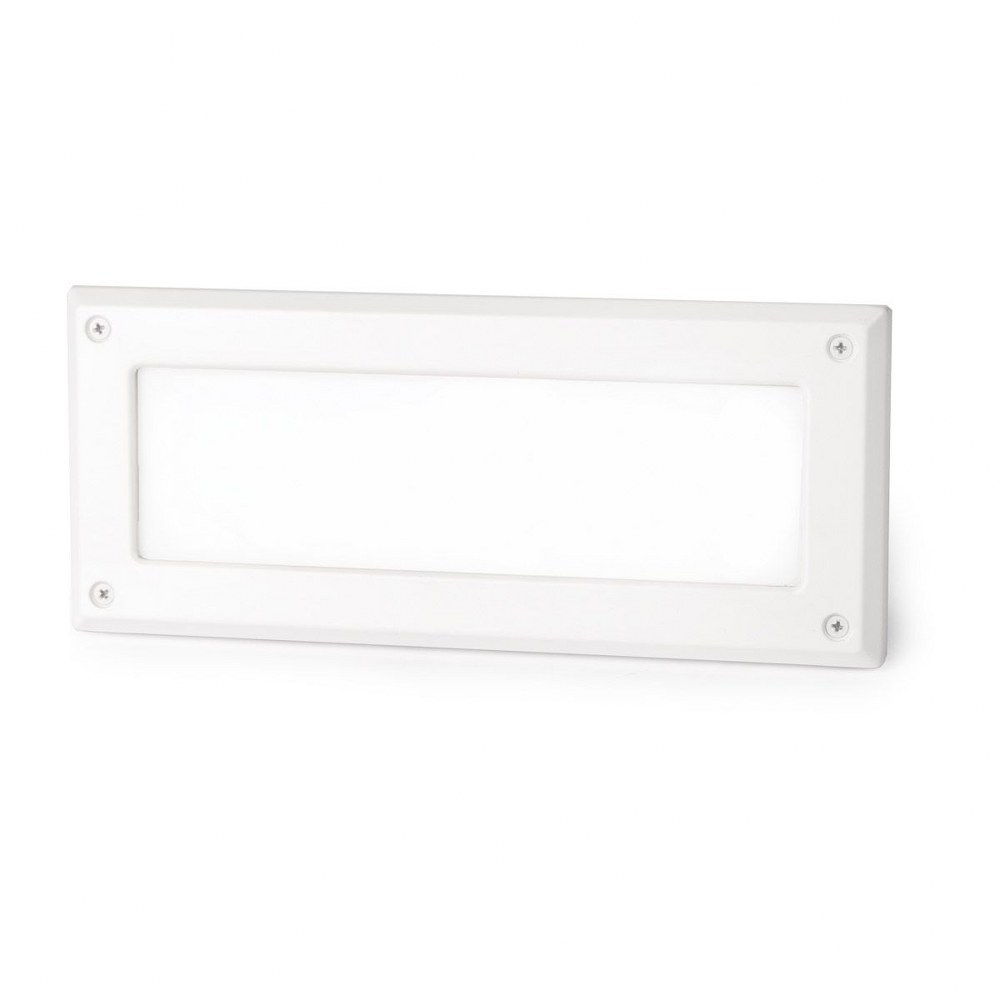 WAC Lighting-WL-5105-30-aWT-Endurance-5.5W 1 LED Brick Light in Contemporary Style-4 Inches Wide by 9.5 Inches High 3000K  White Finish with Opal Glass