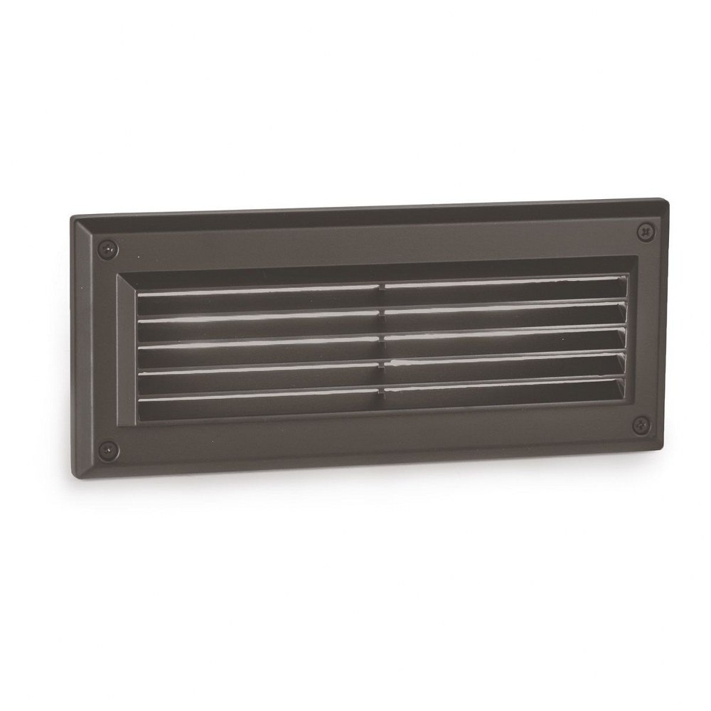 WAC Lighting-WL-5205-30-aBZ-Endurance-5.5W 1 LED Louvered Brick Light in Contemporary Style-4.5 Inches Wide by 9.5 Inches High 3000K  Bronze Finish with Clear Glass
