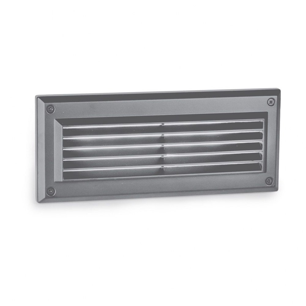 WAC Lighting-WL-5205-30-aGH-Endurance-5.5W 1 LED Louvered Brick Light in Contemporary Style-4.5 Inches Wide by 9.5 Inches High 3000K  Graphite Finish with Clear Glass