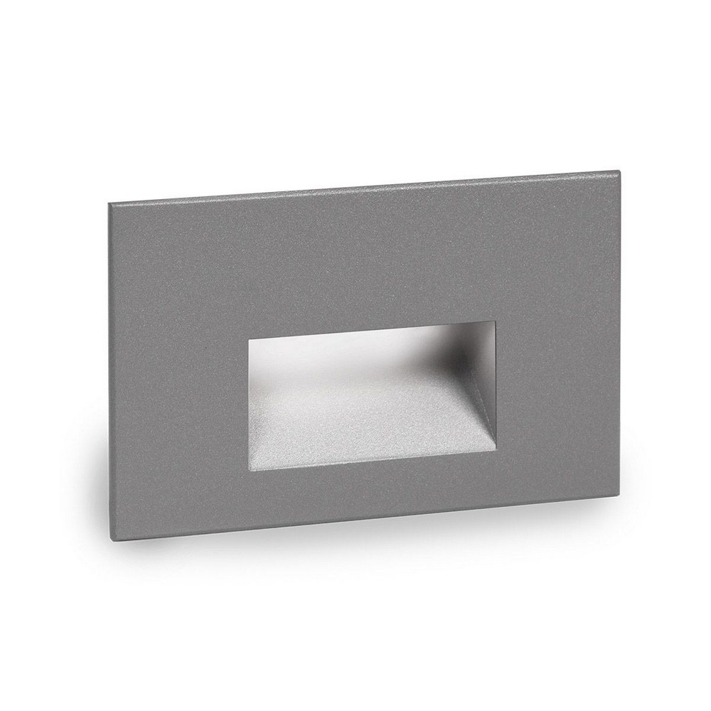 WAC Lighting-WL-LED100-C-GH-LEDme-120V 3.9W 1 LED Horizontal Step/Wall Light in Contemporary Style-5 Inches Wide by 3 Inches High   Graphite Finish with White Glass