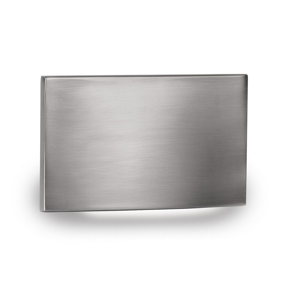 WAC Lighting-WL-LED110F-C-BN-277V 3.5W 1 LED Horizontal Scoop Step/Wall Light in Contemporary Style-5 Inches Wide by 3.13 Inches High   Brushed Nickel Finish with Frosted Glass