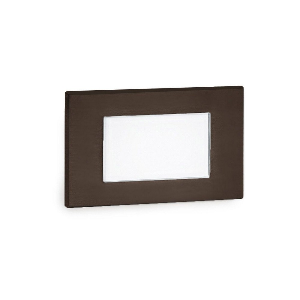 WAC Lighting-WL-LED130F-C-BZ-277V 3.5W 1 LED Diffused Step/Wall Light in Contemporary Style-5 Inches Wide by 3.13 Inches High   Bronze Finish with Frosted Glass