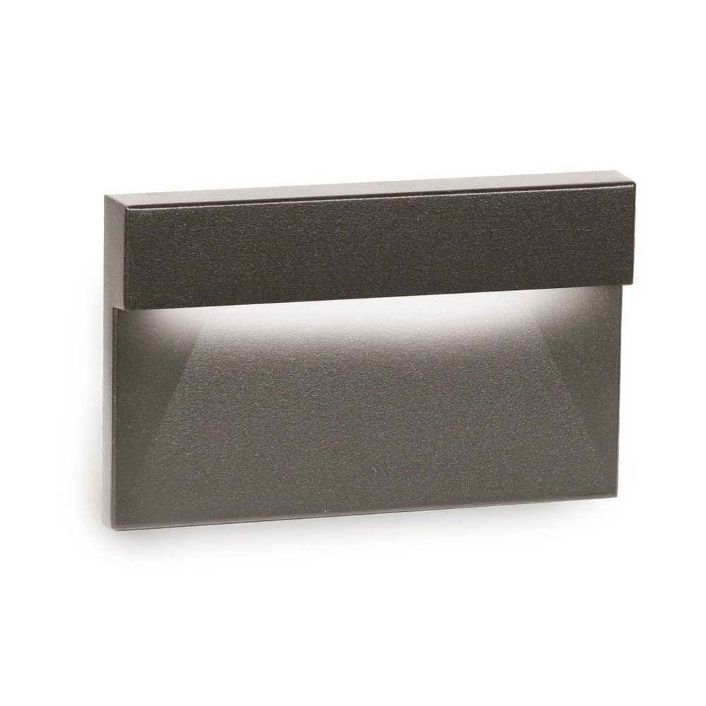 WAC Lighting-WL-LED140F-C-BZ-277V 3.5W 1 LED Horizontal Ledge Step/Wall Light in Contemporary Style-5 Inches Wide by 3.13 Inches High   Bronze Finish with Frosted Glass