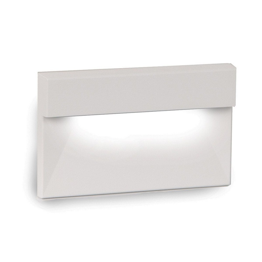 WAC Lighting-WL-LED140F-C-WT-277V 3.5W 1 LED Horizontal Ledge Step/Wall Light in Contemporary Style-5 Inches Wide by 3.13 Inches High   White Finish with Frosted Glass