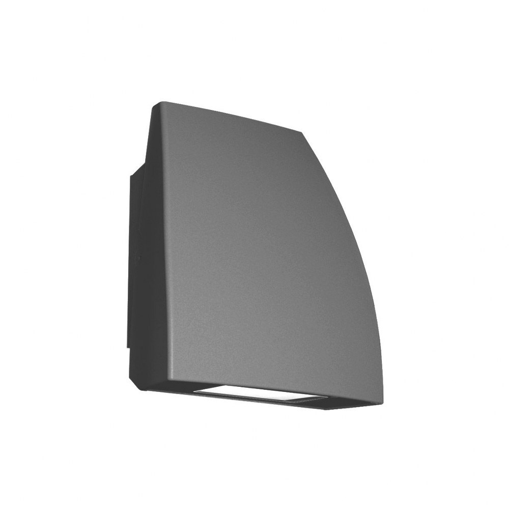 WAC Lighting-WP-LED119-30-aGH-Endurance Fin-19W 1 LED Wall Pack in Contemporary Style-6.88 Inches Wide by 4 Inches High Graphite 3000 Bronze Finish with White Glass