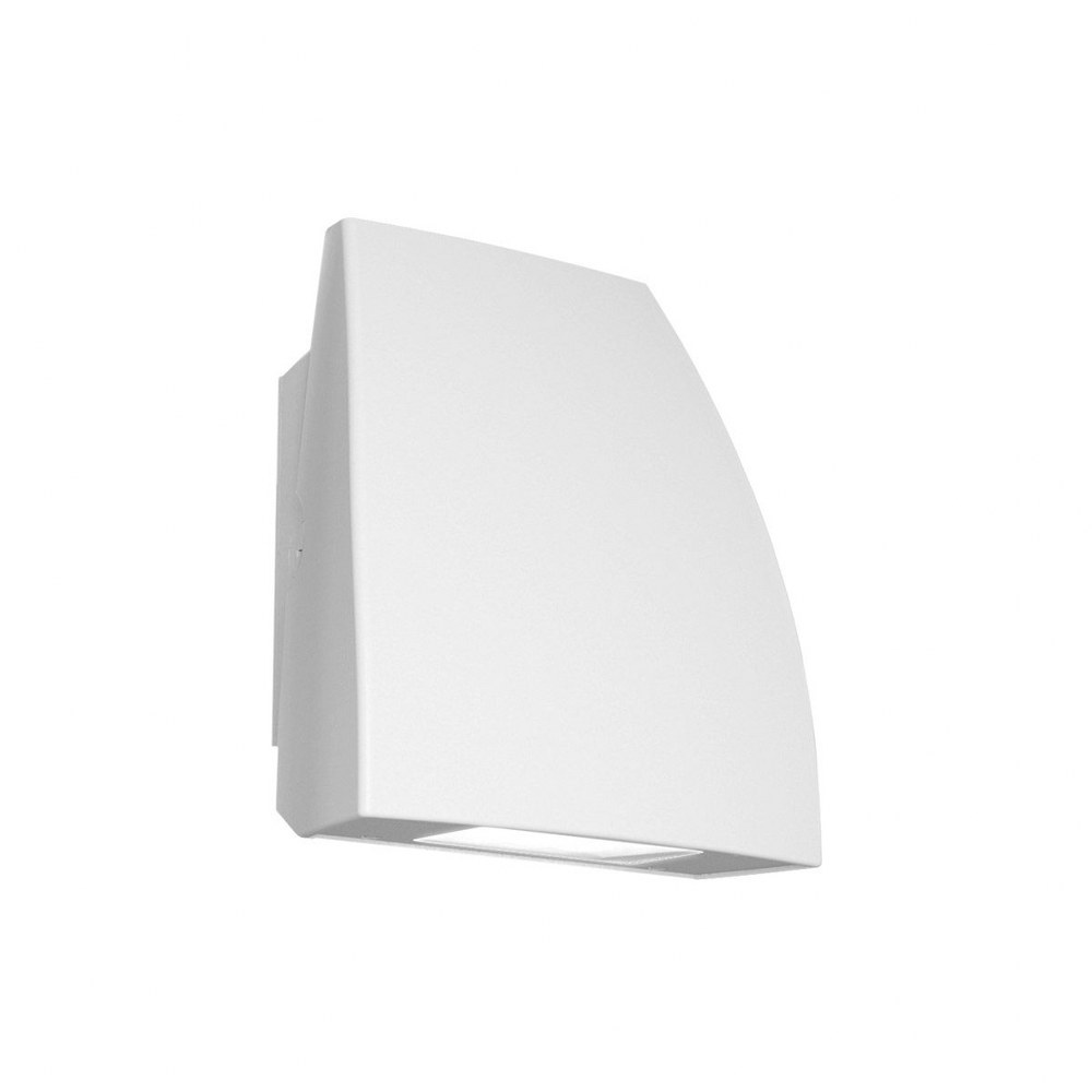 WAC Lighting-WP-LED119-30-aWT-Endurance Fin-19W 1 LED Wall Pack in Contemporary Style-6.88 Inches Wide by 4 Inches High White 3000 Bronze Finish with White Glass