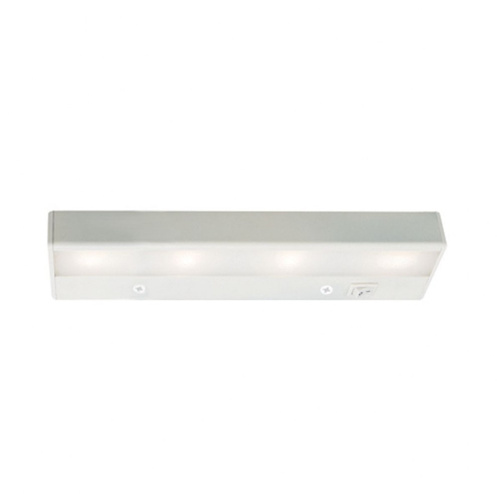 WAC Lighting-BA-LED4-27-WT-LEDme-Undercabinet Bar 120 V LED Light in Contemporary Style-12 Inches Wide by 1 Inch High White 2700 White Finish with White Glass