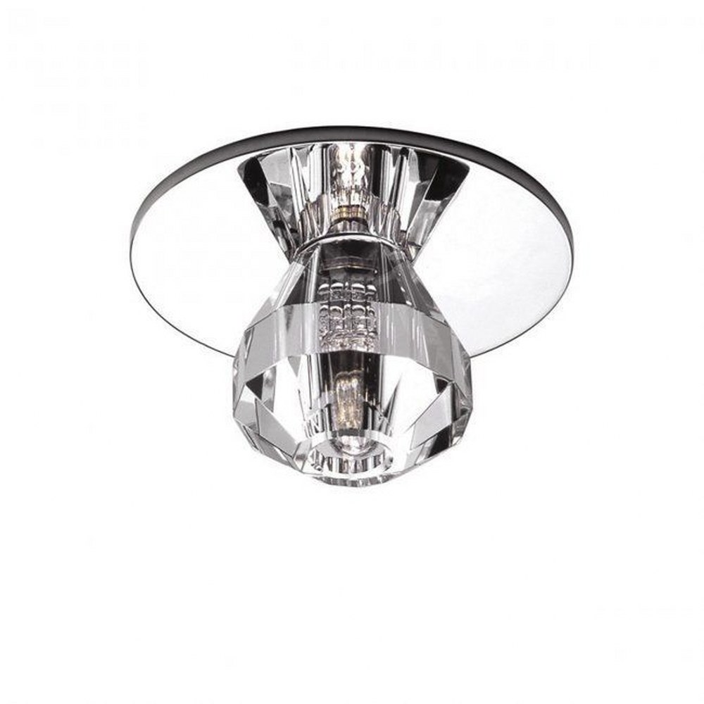 WAC Lighting-DR-G362-CL-Princess-Beauty Spot Skirted Ball Glass Shade-1.63 Inches Wide by 1.38 Inches High   Clear Finish