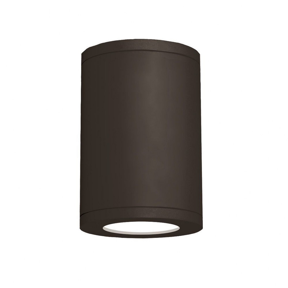 WAC Lighting-DS-CD05-F27-BZ-Tube Architectural-24W 90 CRI 1 LED Flood Flush Mount-4.92 Inches Wide by 7.17 Inches High 2700 Bronze White Finish