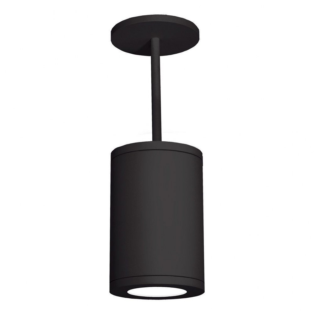 WAC Lighting-DS-PD05-N30-BK-Tube Architectural-24W 1 LED Flood Down Pendant-4.92 Inches Wide by 7.17 Inches High Black 3000 Tube Architectural-24W 1 LED Flood Down Pendant-4.92 Inches Wide by 7.17 Inc