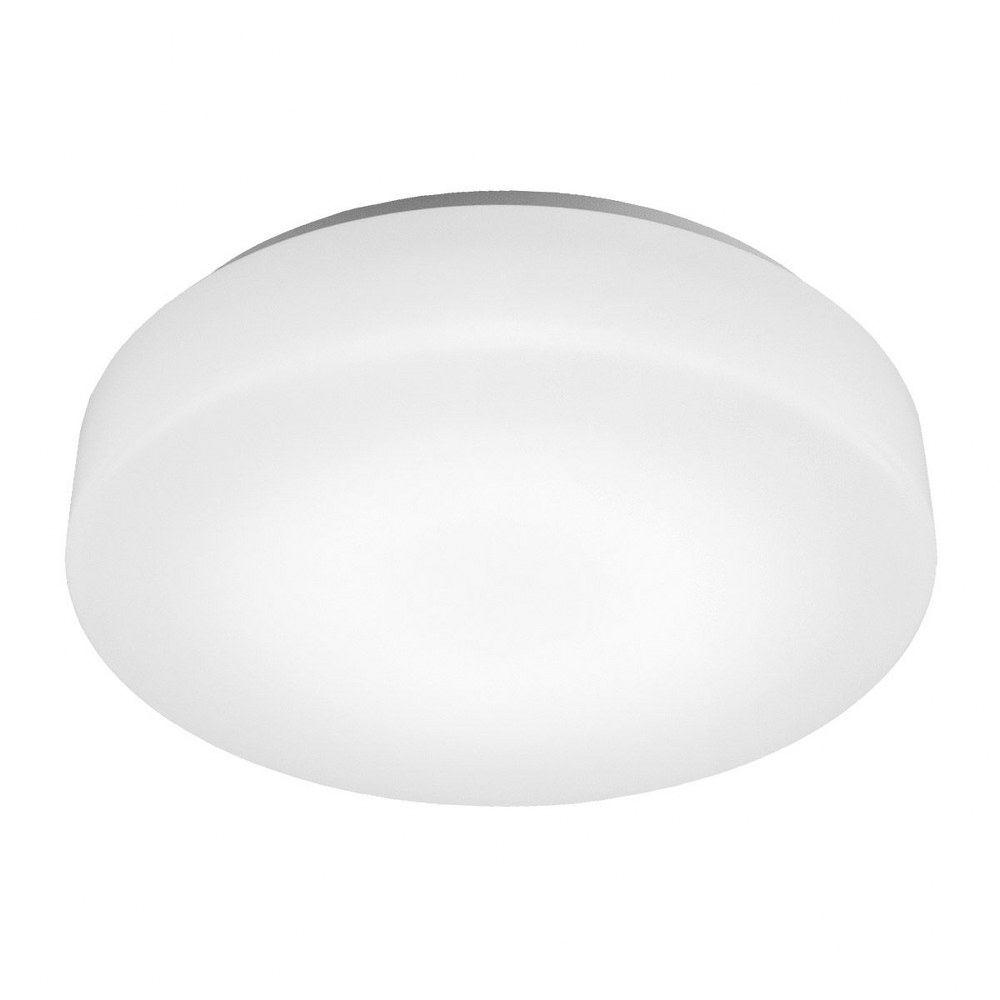 WAC Lighting-FM-115-27-WT-Blo-33W 1 LED Flush Mount in Functional Style-14.63 Inches Wide by 3.75 Inches High   White Finish with White Glass