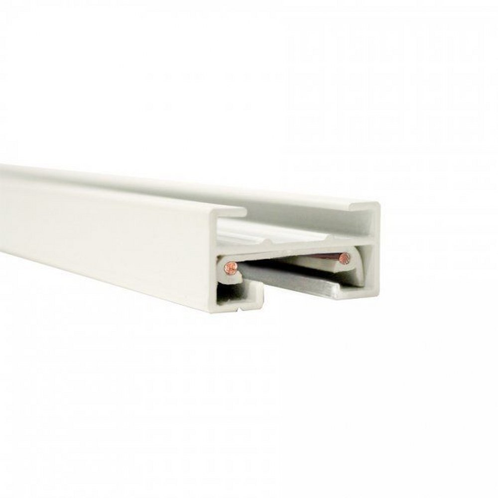 WAC Lighting-JT8-WT-Accessory-Single Circuit J System Track with 2 End Caps-1.38 Inches Wide by 0.69 Inches High White  White Finish