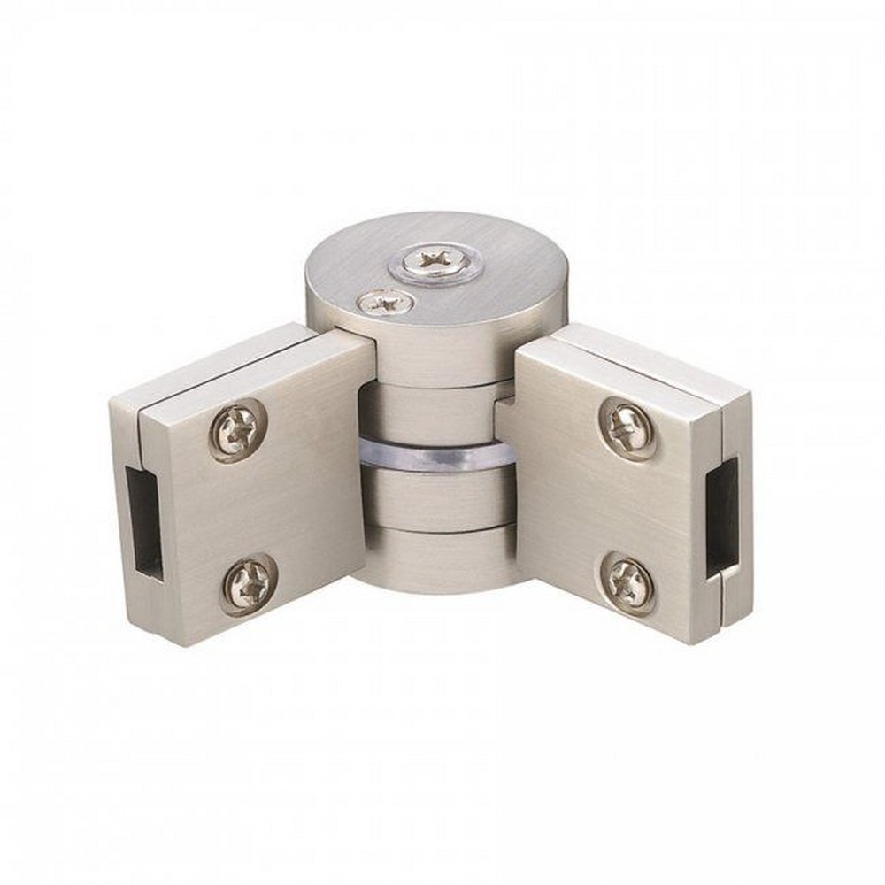 WAC Lighting-LM-VA-BN-Solorail-Variable Angle Connector-3.5 Inches Wide by 1.25 Inches High   Brushed Nickel Finish